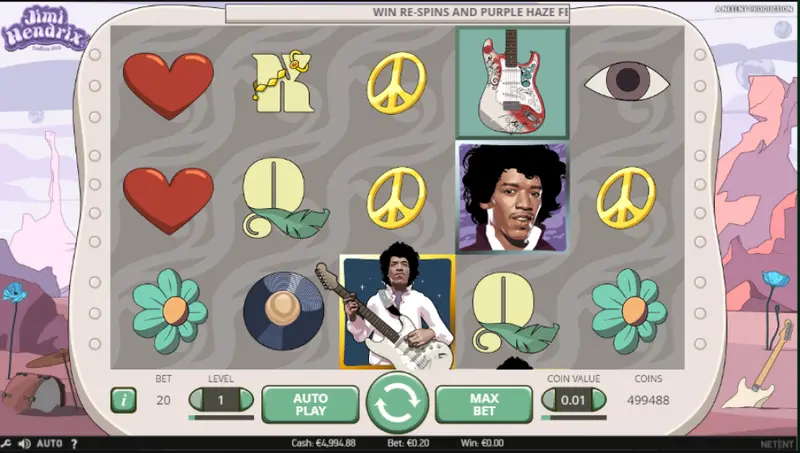 Jimi Hendrix Music Online Pokie