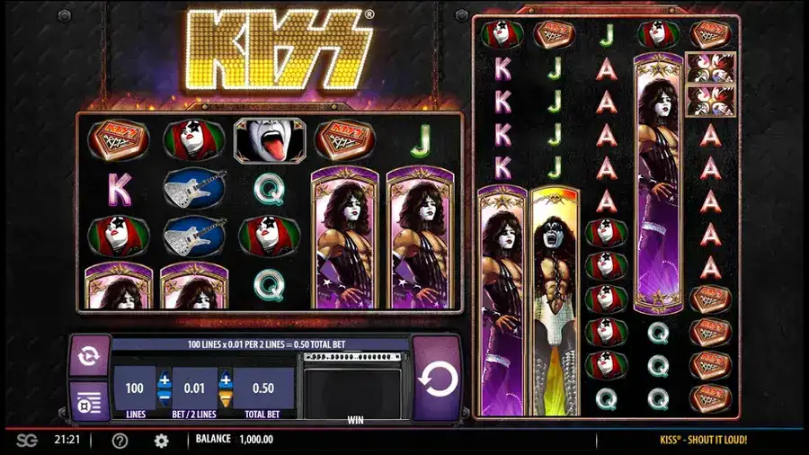 Kiss slot: Music Online Pokie