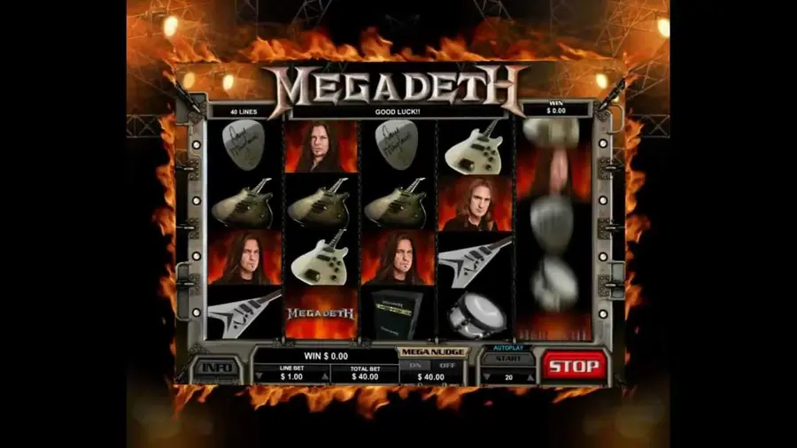 Megadeth slot - Music Online Pokie